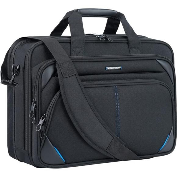 Laptop Bag 17.3 Inch Premium Laptop Briefcase, Expandable Laptop Shoulder